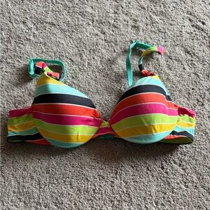 Colorful Striped Bra